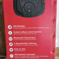 اسپیکر پارتی باکس بلوتوثی انرجایزر BTS 580|سیستم صوتی خانگی|شیراز, رکن‌آباد|دیوار