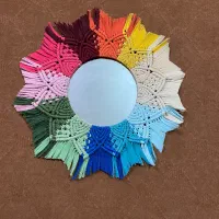 آینه بافت مکرومه