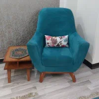 مبلمان ۷ نفره همراه با میز جلو مبلی و عسلی چوبی|مبلمان خانگی و میز عسلی|تهران, تهرانسر مرکزی|دیوار