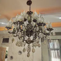 لوستر برنجی ۸شاخه ۱۶ شعله