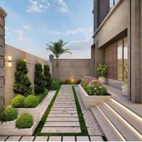 طراحی کامل ویلا، نمای ساختمان و فضاهای داخلی