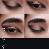 مدل خط چشم و بن مژه کاملن رایگان