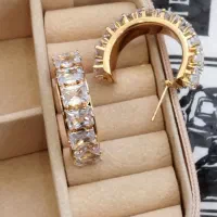 گوشواره جواهری استیل رنگ ثابت