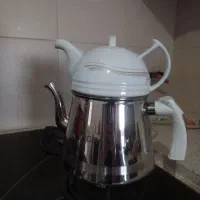 کتری قوری استیل شیک و نو|قوری، کتری، قهوه‌ساز دستی|مشهد, بهارستان|دیوار