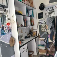 میز تحریر شیک همراه کتابخانه|میز تحریر و کامپیوتر|صومعهسرا, |دیوار