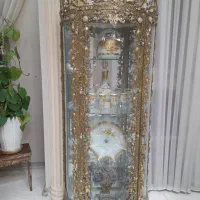 ست ویترین و ساعت برنج