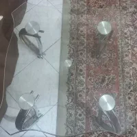 میز جلو مبلی و عسلی استیل