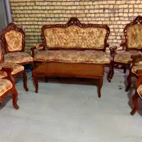 مبل ۹نفره با چوب گردو