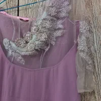 لباس مجلسی با گلهای پنلی|لباس|مهدی شهر, |دیوار