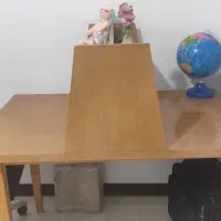میز مطالعه کتاب خانه ای دونفره.