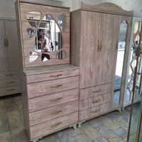 ست کمد لباس و میز آرایش رنگ کاج