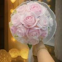 دسته گل عروس عقد نامزدی|گل مصنوعی|ری, هاشمآباد|دیوار