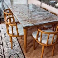 میز نهارخوری 6نفره|میز و صندلی غذاخوری|رشت, کوی مهر|دیوار