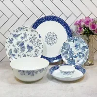 سرویس ۲۶ پارچه ۶ نفره  غذاخوری اپال گرد کلاسیک