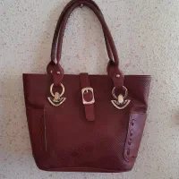 کیف چرم زرشکی (سماقی)