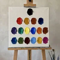 ۱۶ تیوپ رنگ روغن وینزور ۳۷ میل و ۱۱ قلم موی خرم
