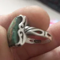 انگشتر فیروزه با رکاب نقره|جواهرات|ایلام, |دیوار