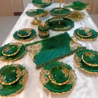 ظروف رزینی با طرح رنگ دلخواه