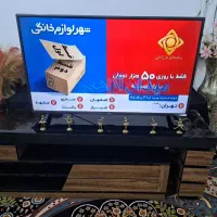 میز تلویزیون دو تیکه هایگلاس