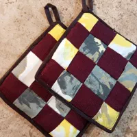 درست کردن دمکنی دستگیره نمگیر|سفره، حوله، دستمال آشپزخانه|صحنه, |دیوار