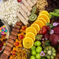 فینگرفود . مزه . دسر . نوشیدنی