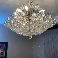 لوستر کریستالی ۲۴شاخه|لوستر و چراغ آویز|تهران, سبلان (لشگر)|دیوار