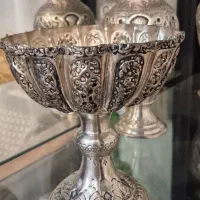 ظرف آنتیک قلمزنی نقره
