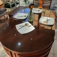 میز ناهارخوری دایره‌ای ۴ نفره نو|میز و صندلی غذاخوری|قم, شاه ابراهیم|دیوار