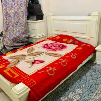 تخت دونفره چوبی / دو عدد پاتختی