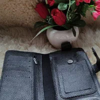 کیف پول با جای موبایل چرم طبیعی