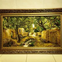 کوچه باغ بهاری بزرگ پرابریشم طرح جدید|تابلو فرش|تهران, علم و صنعت|دیوار