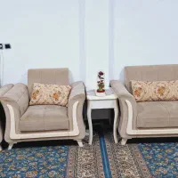 فروش مبل هفت نفره با سه عدد جلو مبلی