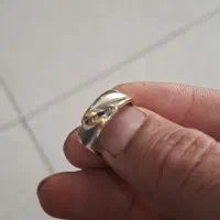 حلقه طلا با نگین برلیان۶.۴گرم با فاکتور قیمت تابلو