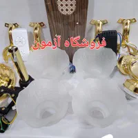 پنکه سقفی لوستری چهار پره چوبی چراغدار اورجینال|پنکه و تصفیه‌کنندهٔ هوا|تهران, صادقیه|دیوار