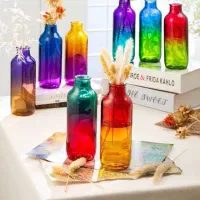 ست گلدان شیشه‌ای دکوراتیو