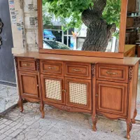 آینه کنسول حصیری