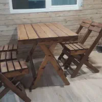 میز و صندلی چوبی