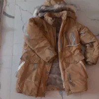کاپشن عسلی زیپ دار گرم دخترانه