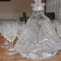 تنگ  بلوری ۶عدد گیلاس تراش خورشیدی