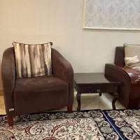 مبل راحتی قهوه ای با میز|مبلمان خانگی و میز عسلی|مشهد, کلاهدوز|دیوار