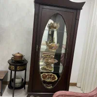 بوفه چوبی شیشه ای