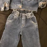 ست جین دخترانه وارداتی در حد نو ۹تا۱۱ سال