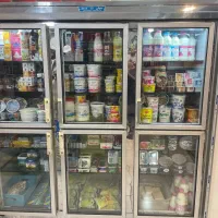 چهارتا یخچال وقفسه سوپر مارکتی