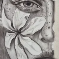 طراحی چهره ب روش سیاه قلم