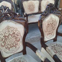 مبل سلطنتی ۸ نفره چوبی|مبلمان خانگی و میز عسلی|آذرشهر, |دیوار