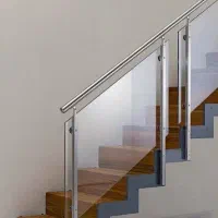 درب ضد سرقت نرده شیشه ای نرده استیل کدha005|مصالح و تجهیزات ساختمان|ساری, |دیوار