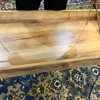 شلف ام دی اف طرح چوب طناب کنفی|کتابخانه، شلف، قفسههای دیواری|قم, شهرک قدس|دیوار