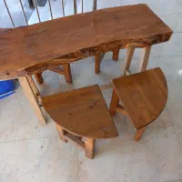 میز چوبی  ناهار خوری با ۴تاصندلی