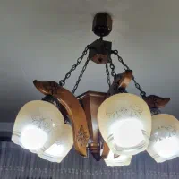 لوستر چوبی|لوستر و چراغ آویز|کرج, کیانمهر|دیوار