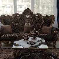 مبل استیل سلطنتی نقدی یا اقساطی|مبلمان خانگی و میز عسلی|کرج, برغان|دیوار